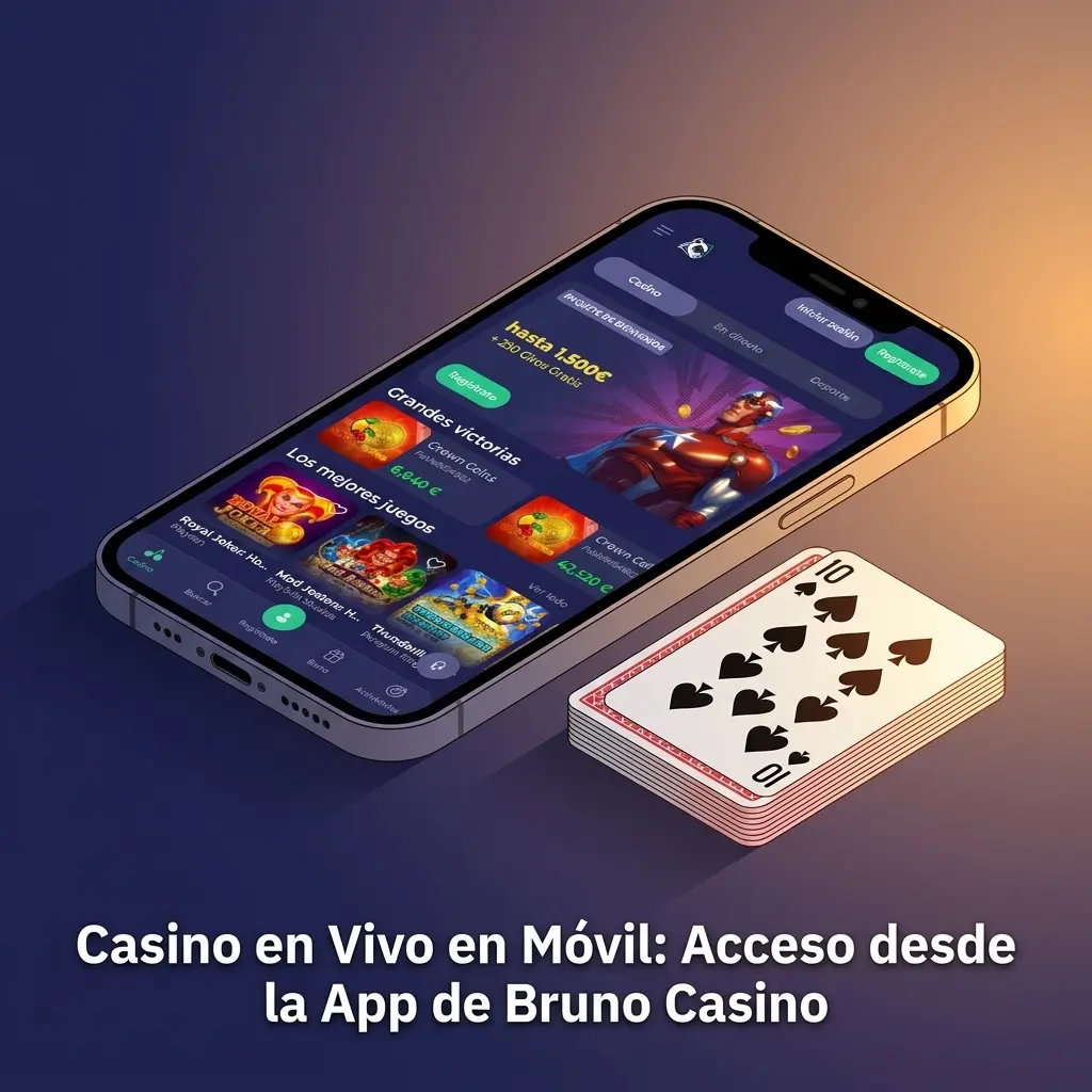 Casino en vivo en móvil Bruno Casino: app para iOS y Android con mesas en directo, depósitos y soporte integrados