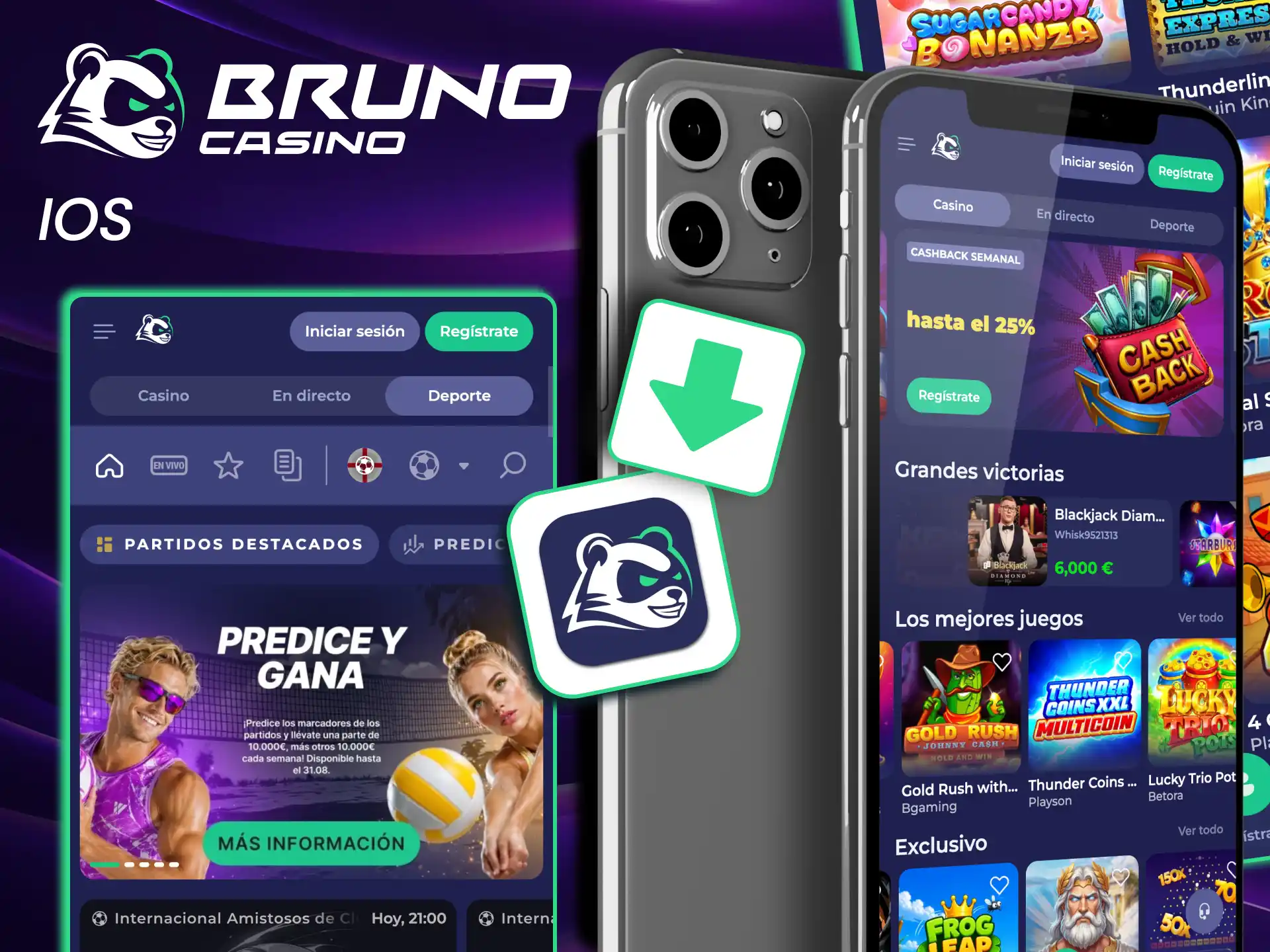 Bruno Casino ofrece app iOS con instalación directa desde la App Store.